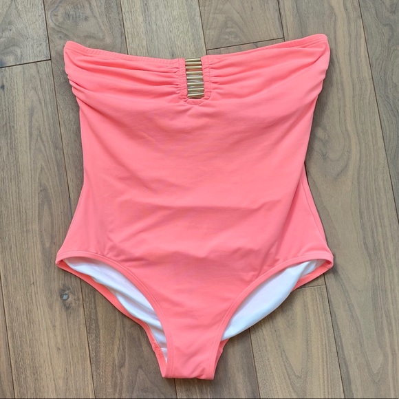 Vince Camuto Coral Strapless Swimsuit - 12